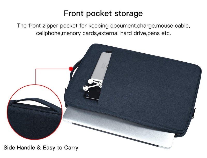 CaseBuy 17.3 Inch Laptop Briefcase Bag for Dell Inspiron 17/Dell G3 G7 17.3, HP Envy 17/Pavilion 17, Lenovo ideapad 330 L340, Acer Predator 17, LG, MSI GS75, 17.3 inch Laptop Carry Protective Case - Image 3